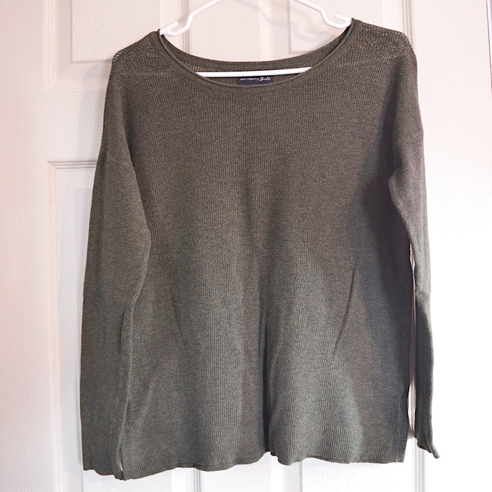 American Eagle Crewneck Knit Sweater